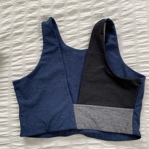 Outdoor Voices Venus Crop Top/Bra Size L Navy